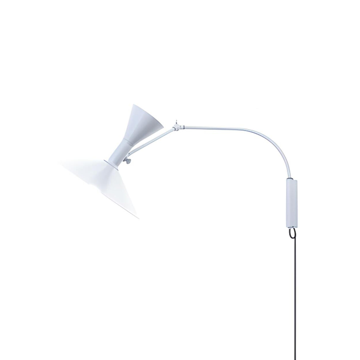 Industrial Gray Cone Up Down Swing Arm Wall Sconce Image - 3