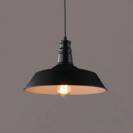 Industrial Iron Barn-Shaped Hanging Pendant Light Image - 2