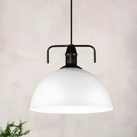 Industrial Metal Dome-Shaped Hanging Pendant Light Image - 1
