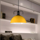 Industrial Metal Dome-Shaped Hanging Pendant Light Image - 14