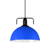 Industrial Metal Dome-Shaped Hanging Pendant Light Image - 24
