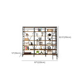 Industrial Metal Frame Large 6-Layer Storage Bookshelf Image - 21