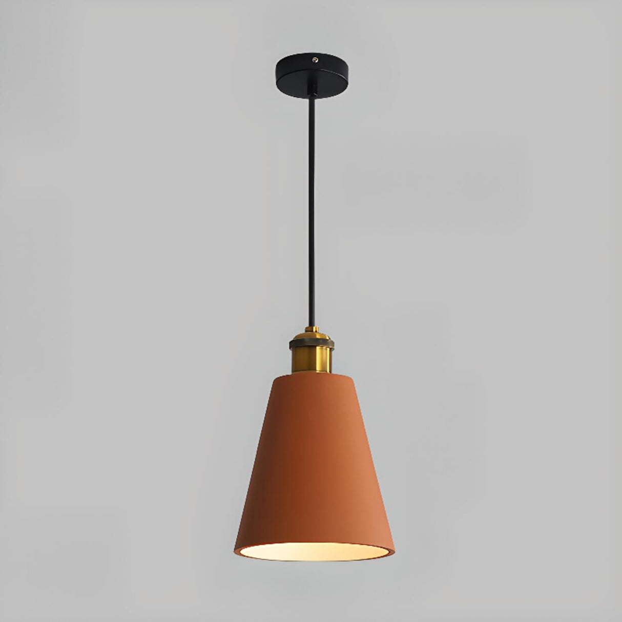 Industrial Multi Color Resin Cone Drum Pendant Lights Image - 17