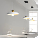 Industrial Multi Color Resin Cone Drum Pendant Lights Image - 2