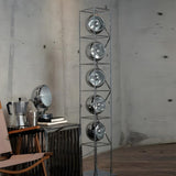 Industrial Multi-Light Globe Metal Frame Floor Lamp Image - 4