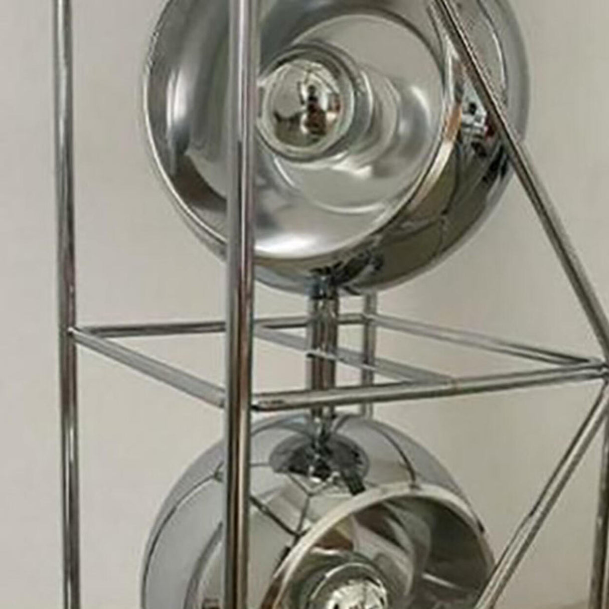 Industrial Multi-Light Globe Metal Frame Floor Lamp Image - 6