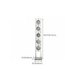 Industrial Multi-Light Globe Metal Frame Floor Lamp #size