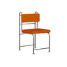 Industrial Open Back Faux Leather Upholstered Dining Chair Image - 10