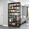 Industrial Open-Back Steel Wood Etagere Display Bookcase Image - 5