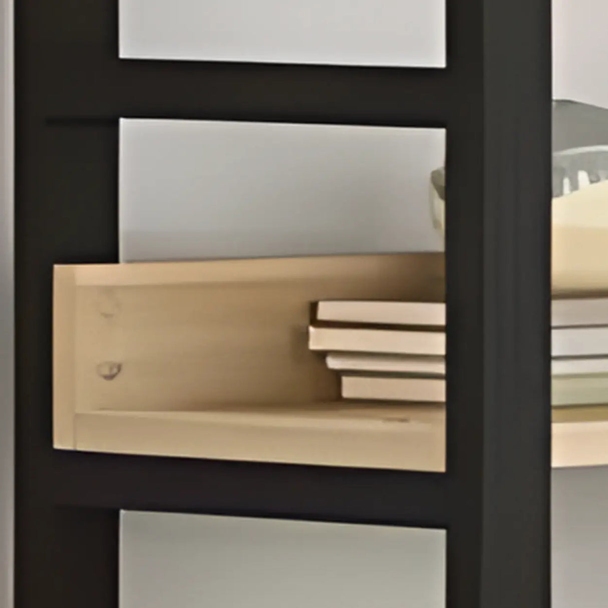 Industrial Open Shelf Iron Frame Rectangular Bookshelf Image - 7