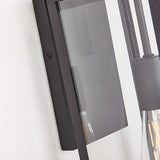 Industrial Outdoor Black Box LED Metal Wall Light Image - 12