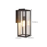 Industrial Outdoor Black Box LED Metal Wall Light Image - 15