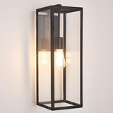 Industrial Outdoor Black Box LED Metal Wall Light Image - 9