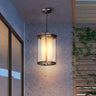 Industrial Outdoor Rectangle Lantern Pendant Light Image - 1