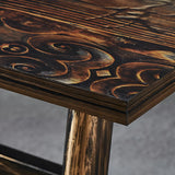 Industrial Rectangular Brown Dining Table for Kitchen Image - 8