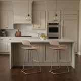 Industrial S-Curve Steel Frame Low Back Armless Bar Stool Image-30