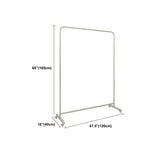 Industrial Silver Stainless Steel Coat Rack with Casters Image - 19