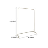 Industrial Silver Stainless Steel Coat Rack with Casters Image - 22