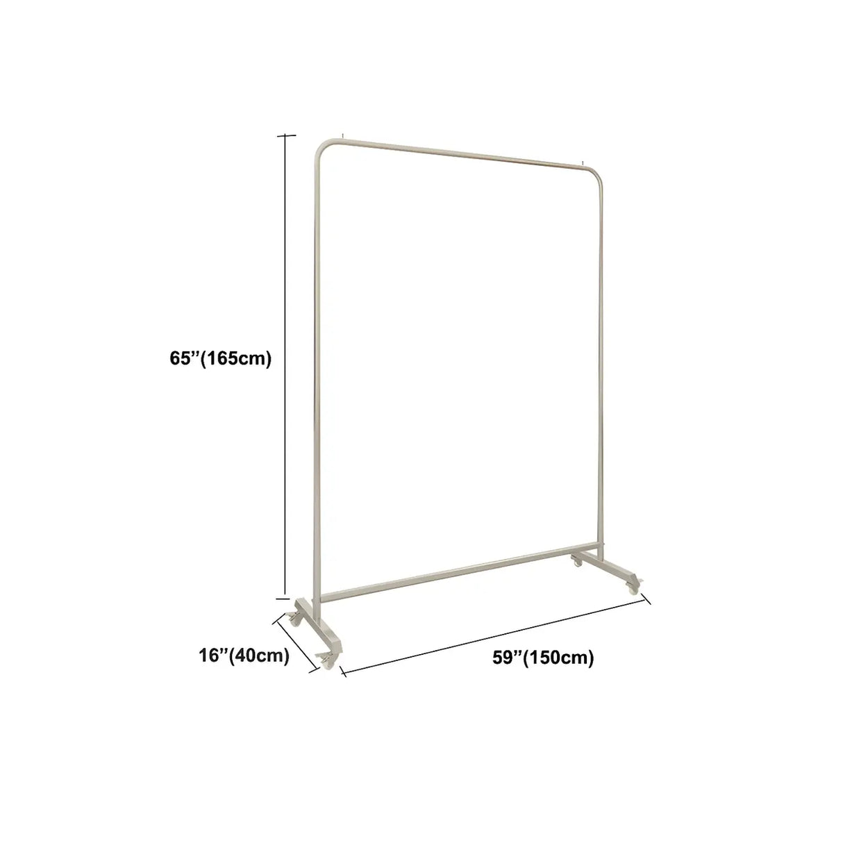 Industrial Silver Stainless Steel Coat Rack with Casters Image - 23