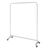 Industrial Silver Stainless Steel Coat Rack with Casters Image - 5