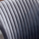 Industrial Solid Back Upholstered Dining Chair with Metal Legs Image - 14