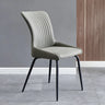 Industrial Solid Back Upholstered Dining Chair with Metal Legs Image - 25