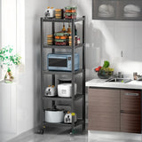 Industrial Stainless Steel Black Kitchen Display Cabinet Image - 21