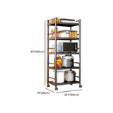 Industrial Stainless Steel Black Kitchen Display Cabinet Image - 51