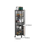 Industrial Stainless Steel Black Kitchen Display Cabinet Image - 63