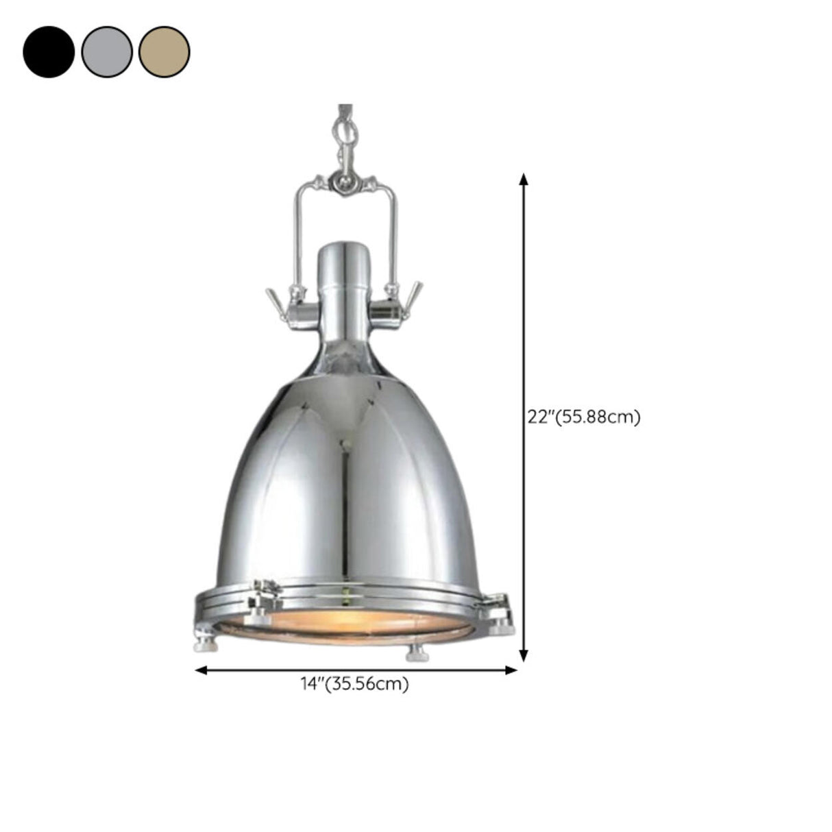 Industrial Warehosue Dome Metal Dome Pendant Light Image - 23