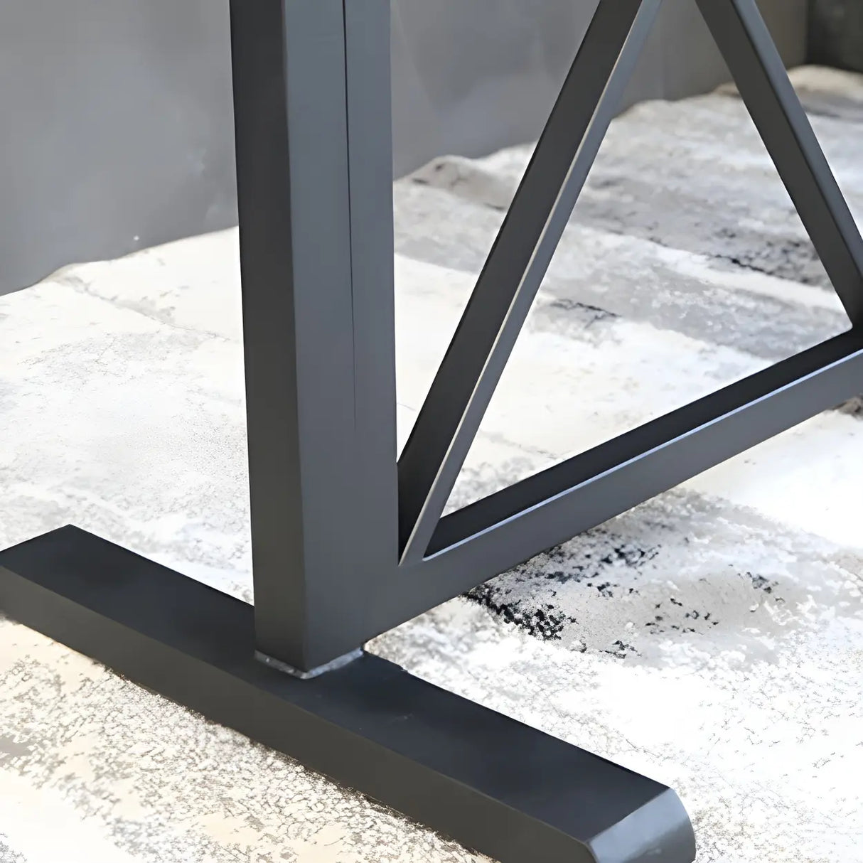 Industrial Wood Bar Table Set with Footrest Low Back Stool Image - 7