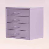 Iron Frame Tip Resistant Kids Nightstand with Drawers Image - 14
