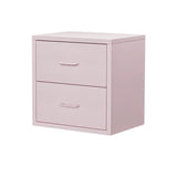 Iron Frame Tip Resistant Kids Nightstand with Drawers Image - 15