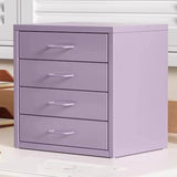 Iron Frame Tip Resistant Kids Nightstand with Drawers Image - 8