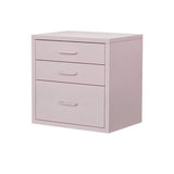 Iron Frame Tip Resistant Kids Nightstand with Drawers Image - 9