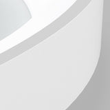 Irregular White Circular LED Flush Mount Ceiling Light Image - 11