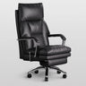 Ivory Adjustable High-Back Footrest Headrest Office Chair Image - 5