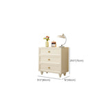 Ivory Composite Wood Storage Soft-Close Drawers Dresser #size