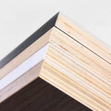 Ivory Drawers and Shelves Wood Storage Bathroom Vanity Image - 5