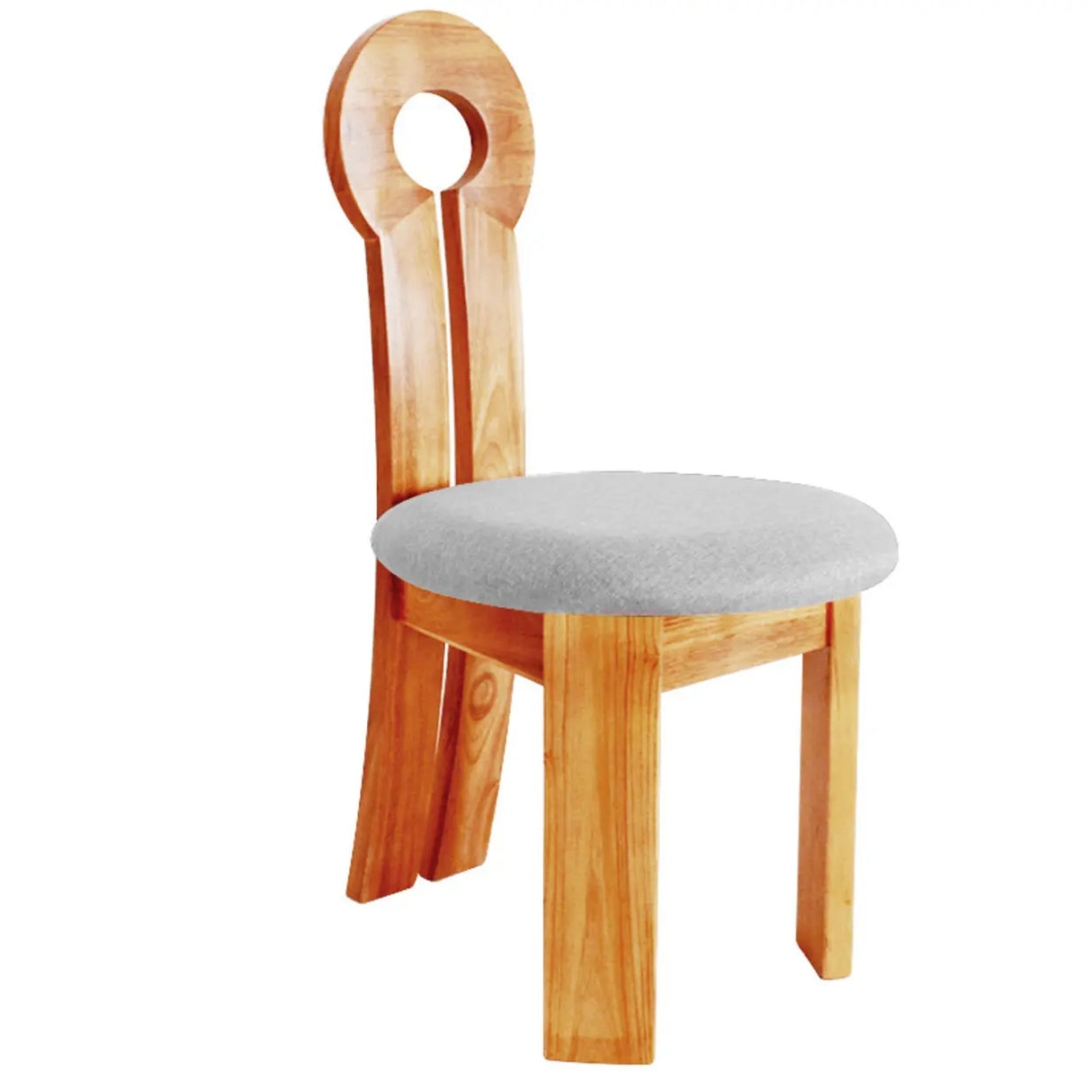 Key Slat Back Sherpa Curved Wood Side Dining Chair Black Image - 12