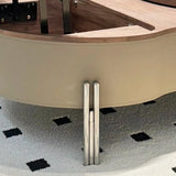 Khaki Extendable Microlite Coffee Table with Storage Image - 12