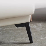 Khaki Water Resistant Nappa Leather Foam Fill Sofa Image - 12