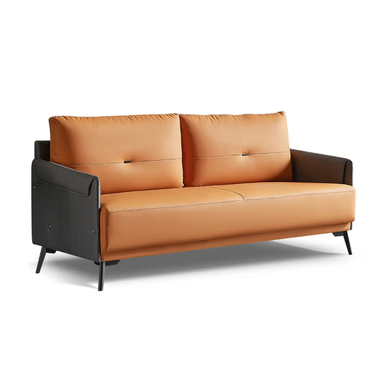 Khaki Water Resistant Nappa Leather Foam Fill Sofa Image - 9