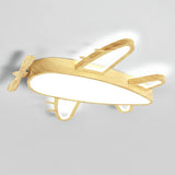 Kids Bedroom Airplane LED Flush Mount Ceiling Light Image - 7