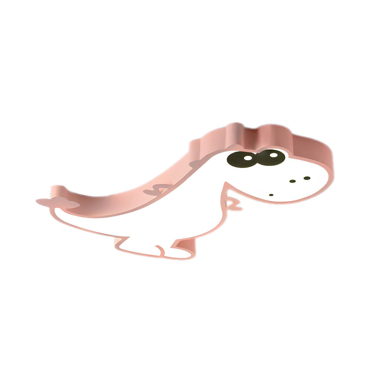 Kids Bedroom Cute Pink Dinosaur LED Flush Mount Light Image - 3