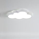 Kids Bedroom Lovely Cloud LED Flush Mount Ceiling Light Image - 2
