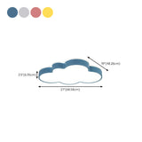 Kids Bedroom Lovely Cloud LED Flush Mount Ceiling Light Image - 26