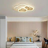 Kids Bedroom White Cloud LED Flush Mount Ceiling Light Image - 3