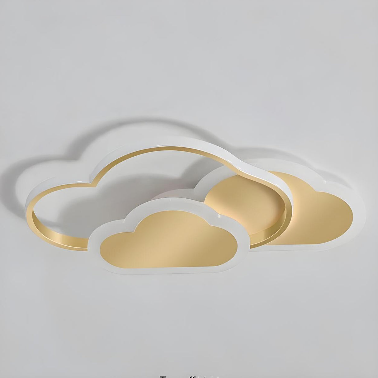 Kids Bedroom White Cloud LED Flush Mount Ceiling Light Image - 6