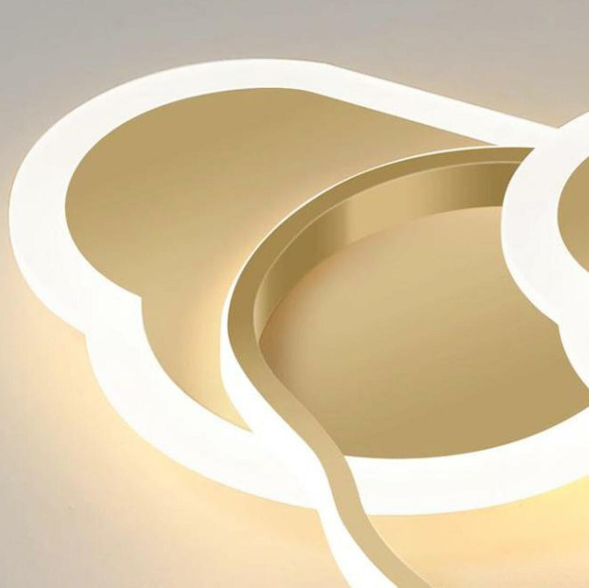 Kids Bedroom White Cloud LED Flush Mount Ceiling Light Image - 9